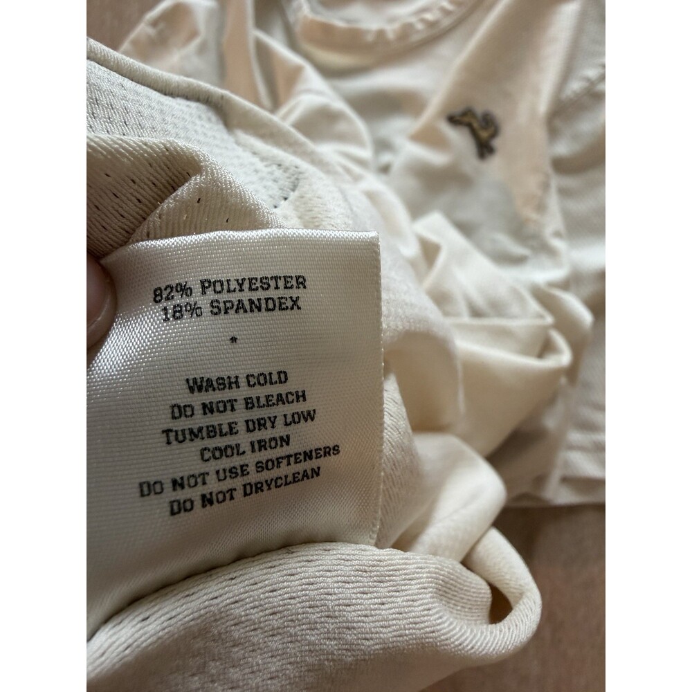 Tracksmith Van Cortlandt Tee in Ivory Stripe Men's Size Large - Picture 8 of 9